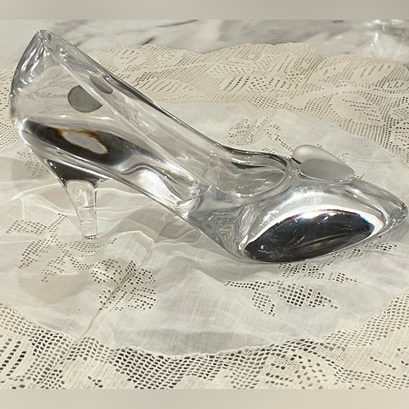 Disney CINDERELLA Lead Crystal 8” Slipper figurine Bleikristall GermanyDisneyana - Picture 11 of 12